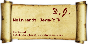 Weinhardt Jermák névjegykártya